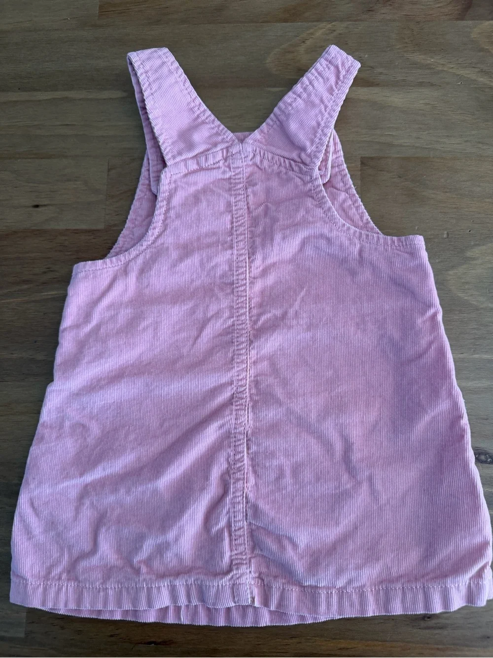 Carter's Pink Corduroy Overall Dress with Embroidered Face Size 9M